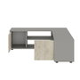 Hanah Home Soporte de TV Gris y Travertino
